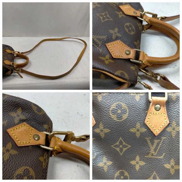 Louis Vuitton LV Hand Bag Mini Speedy Dark Brown Monogram 970-081525 - Picture 7 of 13